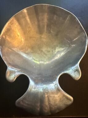 Vintage Bruce Fox Wilton Armetale Mini Shell Trinket Dish Footed 5.5" RWP